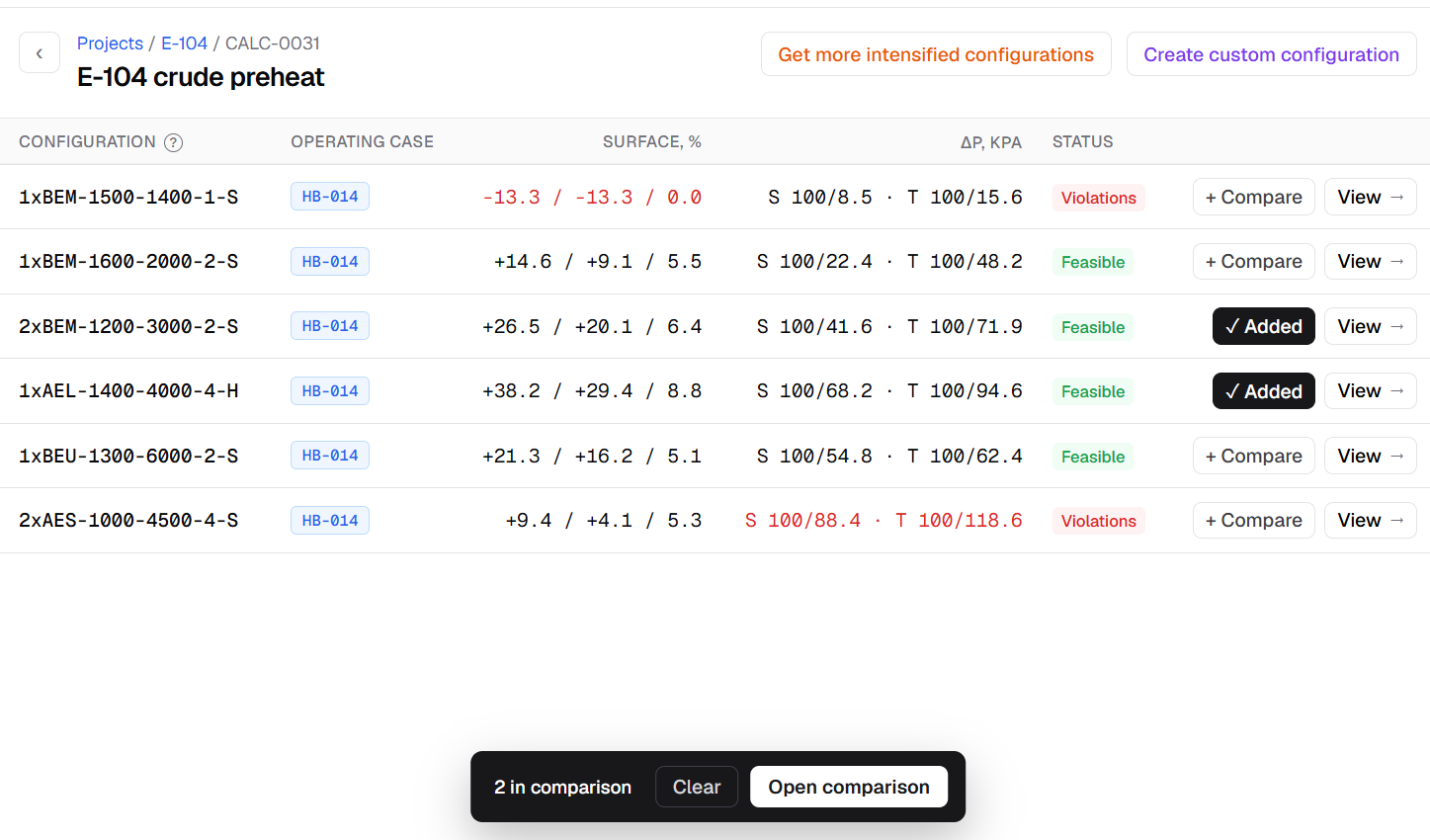 LOTUS STHE Decision Grid — screenshot 1